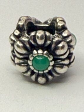 Pandora May Birthday Blooms Chrysoprase Charm 790580CH 925 ALE